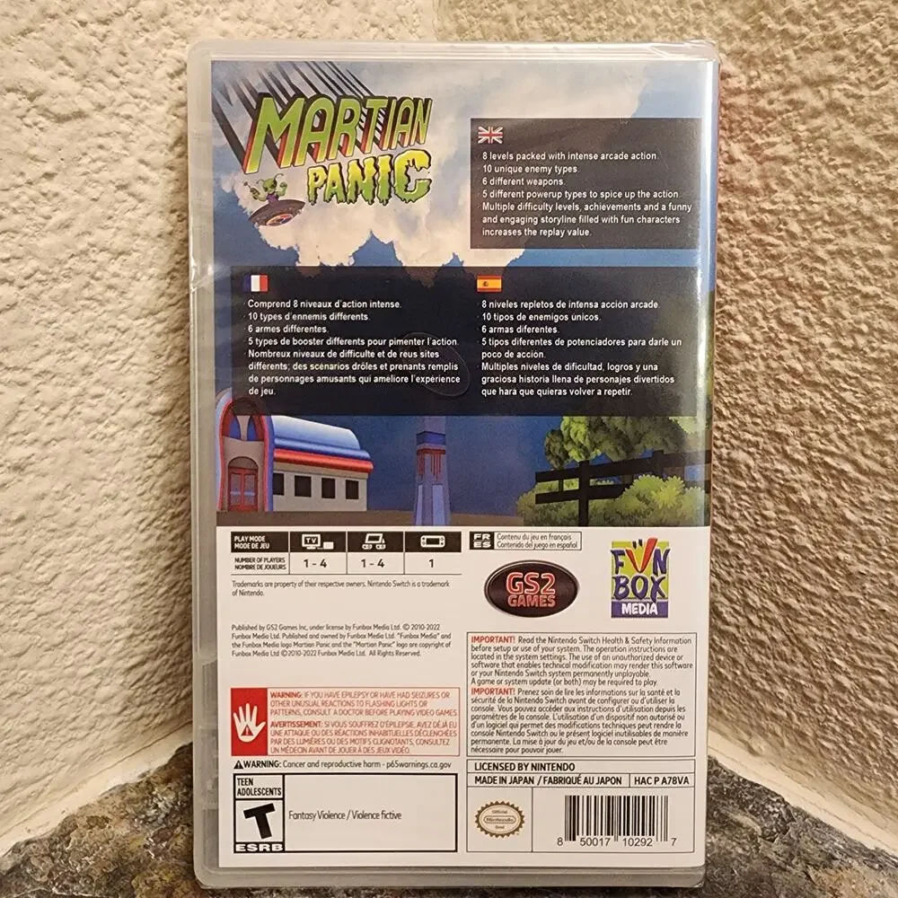 Game - Martian Panic (NEW) - Switch